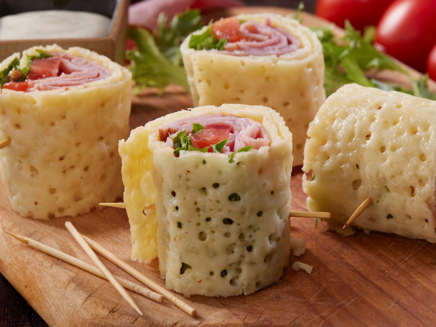 Mozzarella-Röllchen: Low-Carb-Fingerfood