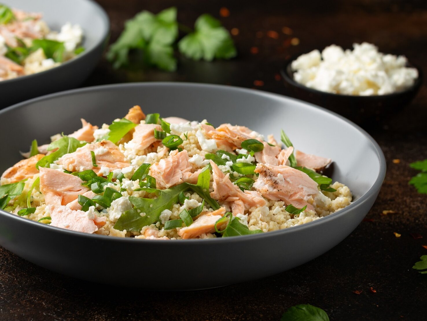 Couscous-Salat mit Thunfisch und Feta – Leichte & schnelle Kost Couscous-Salat mit Thunfisch und Feta – Leichte & schnelle Kost