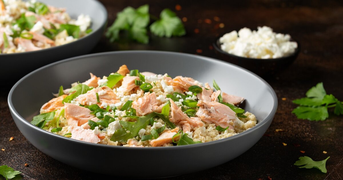 Couscous-Salat mit Thunfisch und Feta – Leichte &amp; schnelle Kost