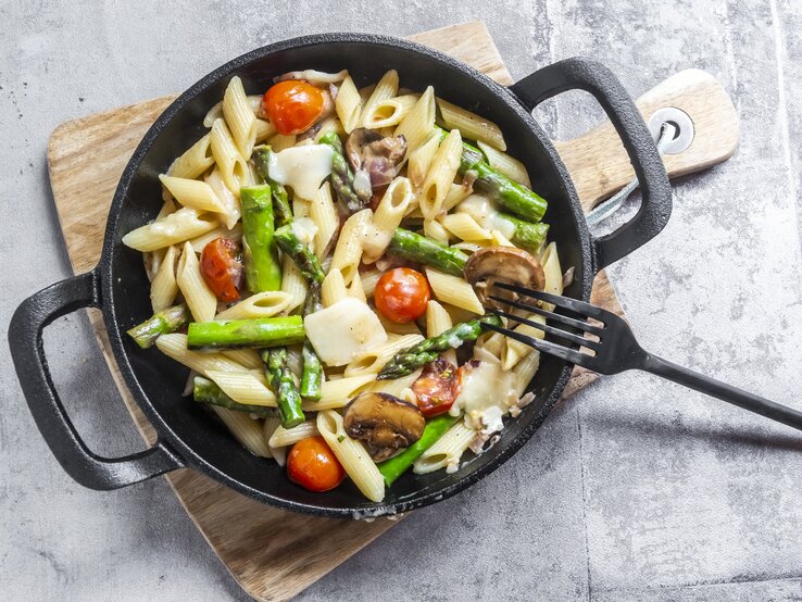 Spaghetti in Garnelen-Sahnesoße: Ultimativer Urlaubs-Genuss