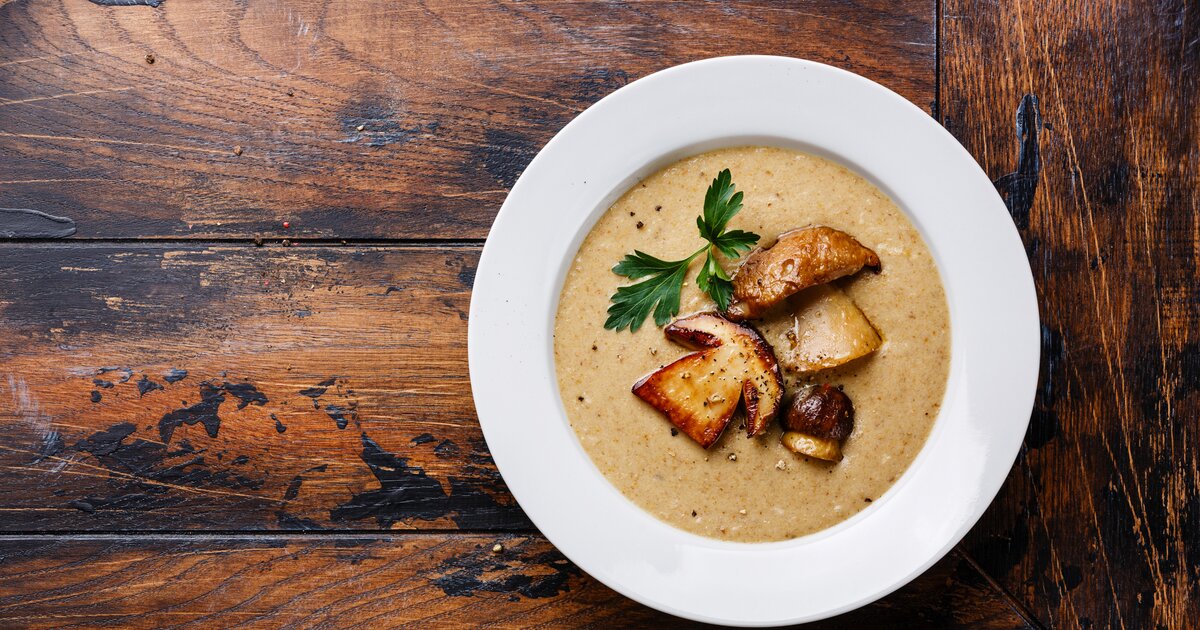 Steinpilzsuppe: Rezept mit frischen &amp; getrockneten Pilzen
