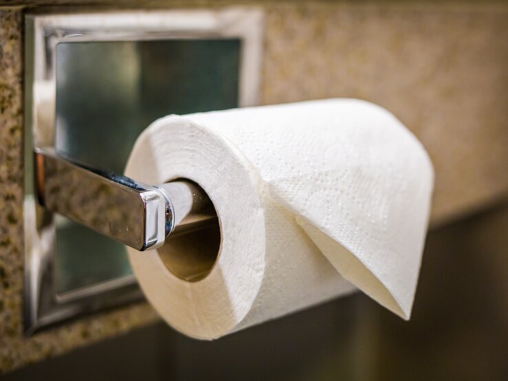 In vielen Hotels wird das erste Klopapierblatt gefaltet. Doch ein Zimmermädchen rät nun davon ab, dieses Blatt zu verwenden – aus gutem Grund. Das erste Blatt einer Klopapierrolle ist zu einem Dreieck gefaltet.
