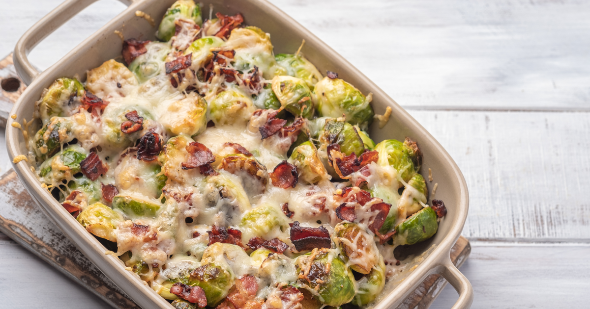 Kalorien Werden Beim überbacken Mit Käse Abgetötet Rosenkohl: Überbacken mit Schinken & Käse – göttlich!