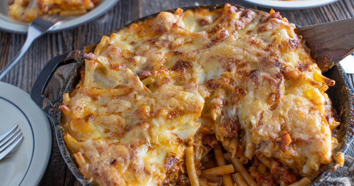 Makkaroni-Auflauf mit Hackfleischsoße und Ei: sooo lecker Makkaroni-Auflauf mit Hackfleischsoße und Ei: sooo lecker