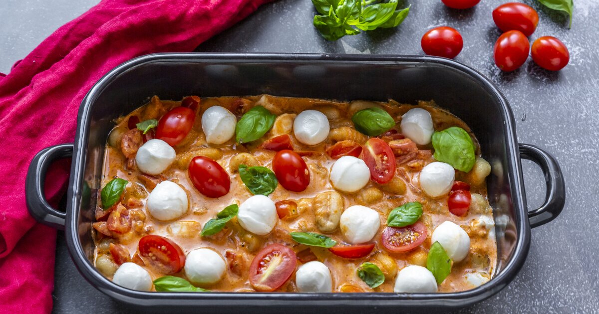 Gebackene Ofen-Gnocchi: Himmlisch mit Tomate und Mozzarella