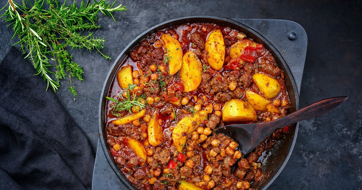 Hackfleisch-Pfanne mit Kichererbsen: Ruckzuck-Rezept