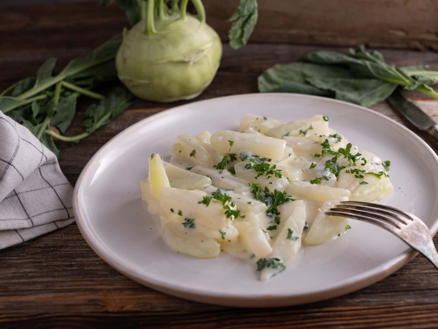 Rahmkohlrabi: Klassische Beilage – für Low Carb geeignet!