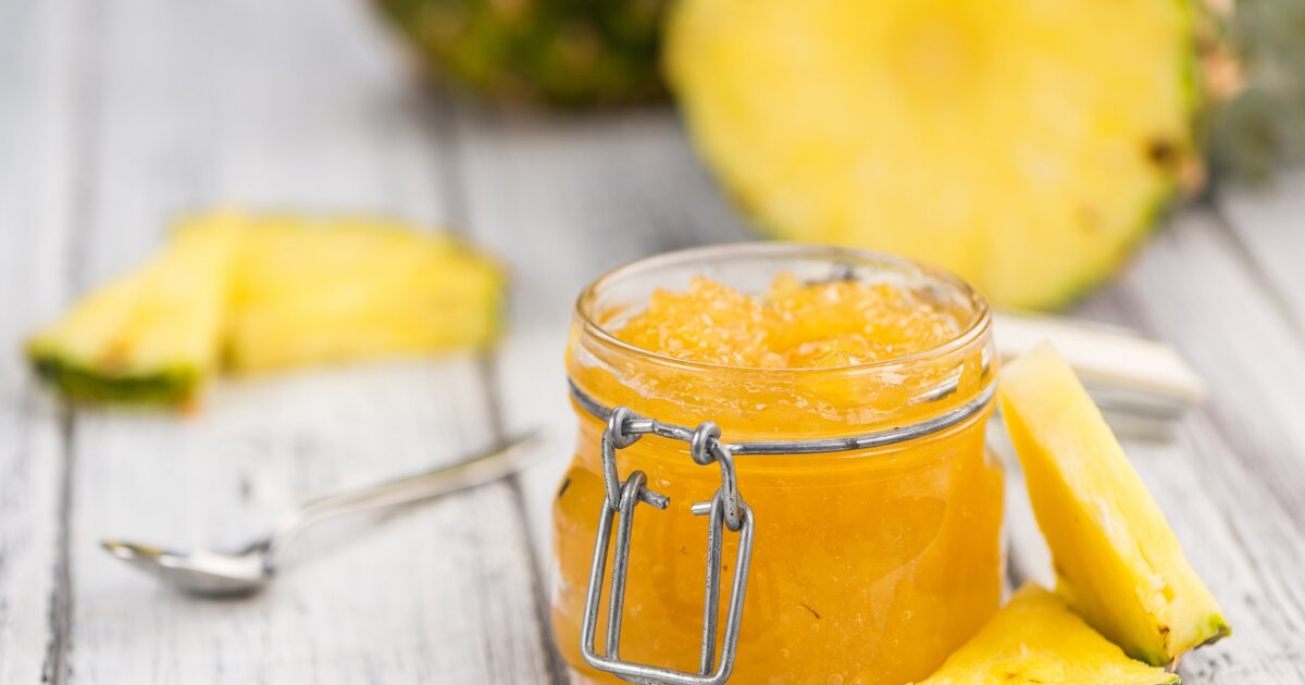 Ananas-Marmelade: Exotischer Aufstrich aus 4 Zutaten