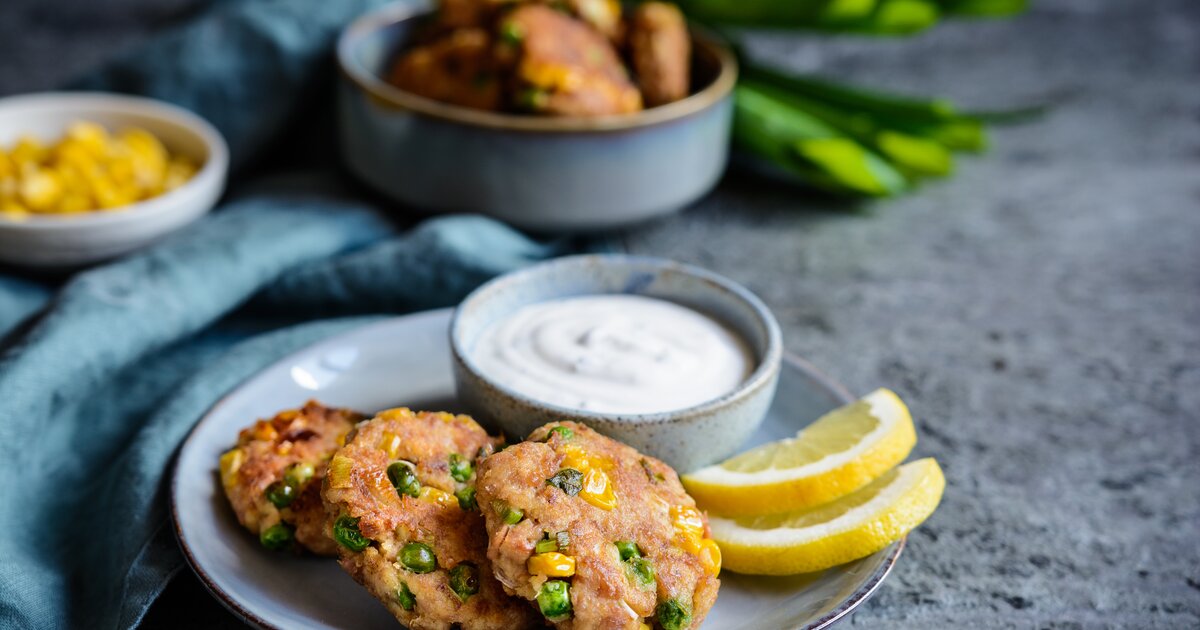 Thunfisch-Frikadellen mit Mais &amp; Erbsen: Klassiker mal anders