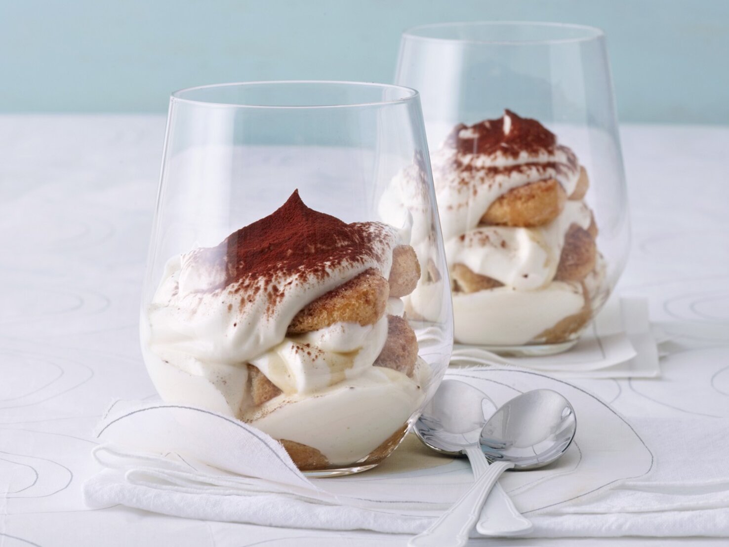 Rezept für Tiramisu: Kalorienarm mit Vanillequark und ohne Ei