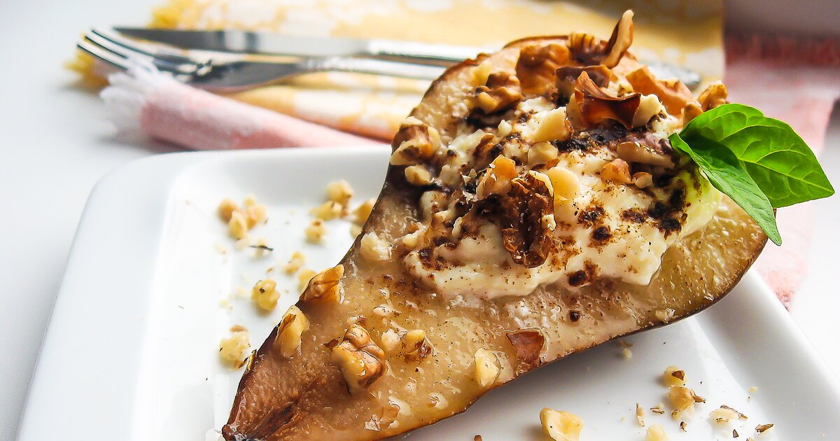 Gefüllte Birne mit Walnüssen: Das Frühstück für die Diät