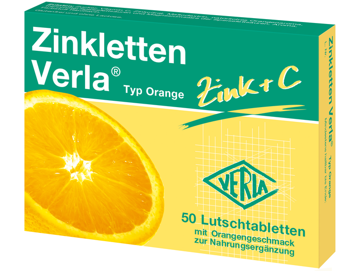 Zinkletten Verla® Typ Orange | © Verla-Pharm