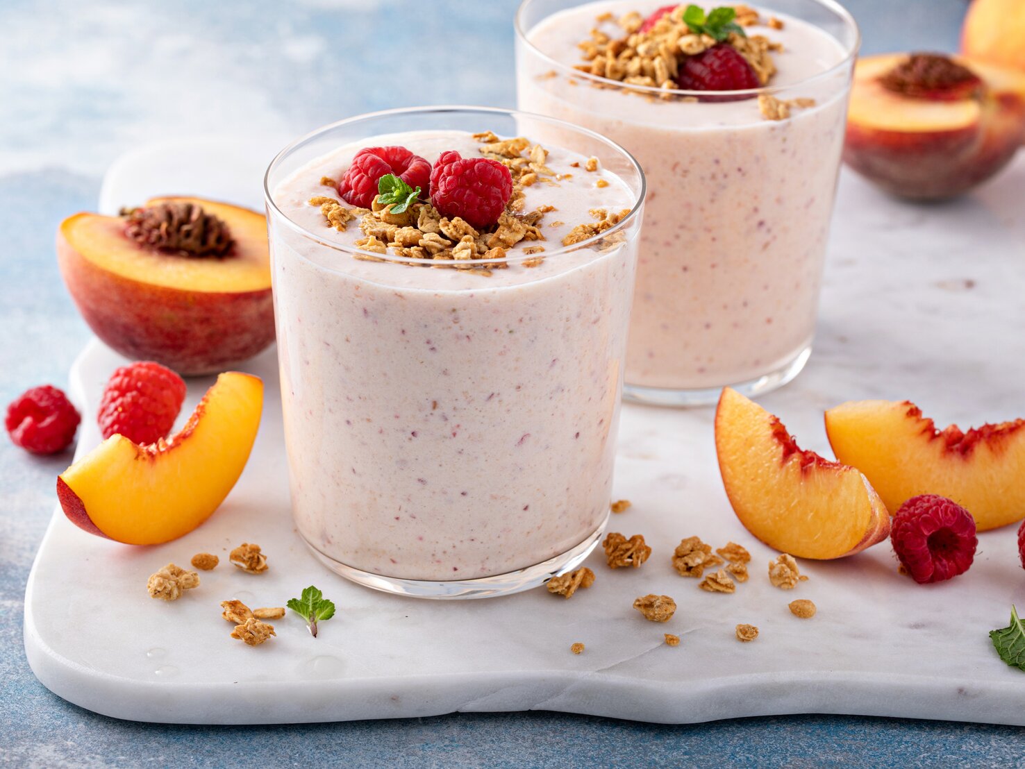 Himbeer-Nektarinen-Smoothie: Sofort deutlich mehr Energie