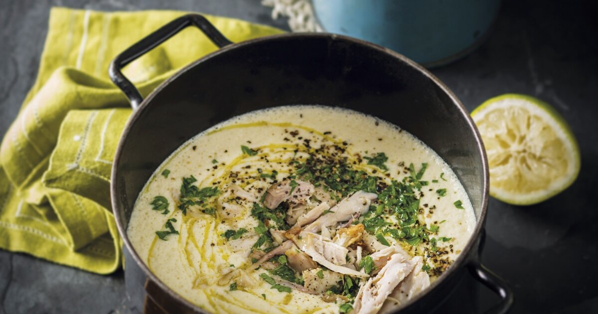 Griechische Hühnersuppe mit Zitrone & Reis Griechische Hühnersuppe mit Zitrone & Reis