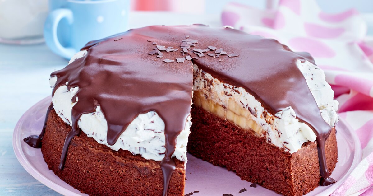 Bananen-Schoko-Torte: So unglaublich cremig &amp; verführerisch