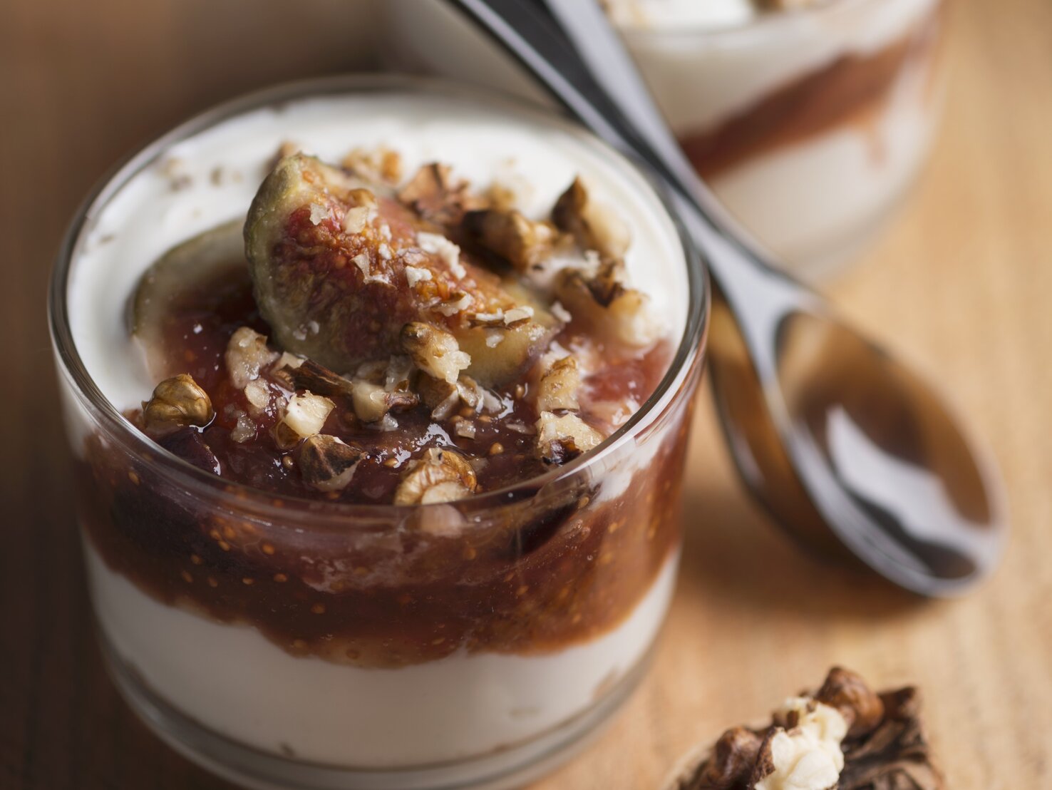 Frischkäsecreme mit Feigen-Walnuss-Püree: Sündhaft lecker!