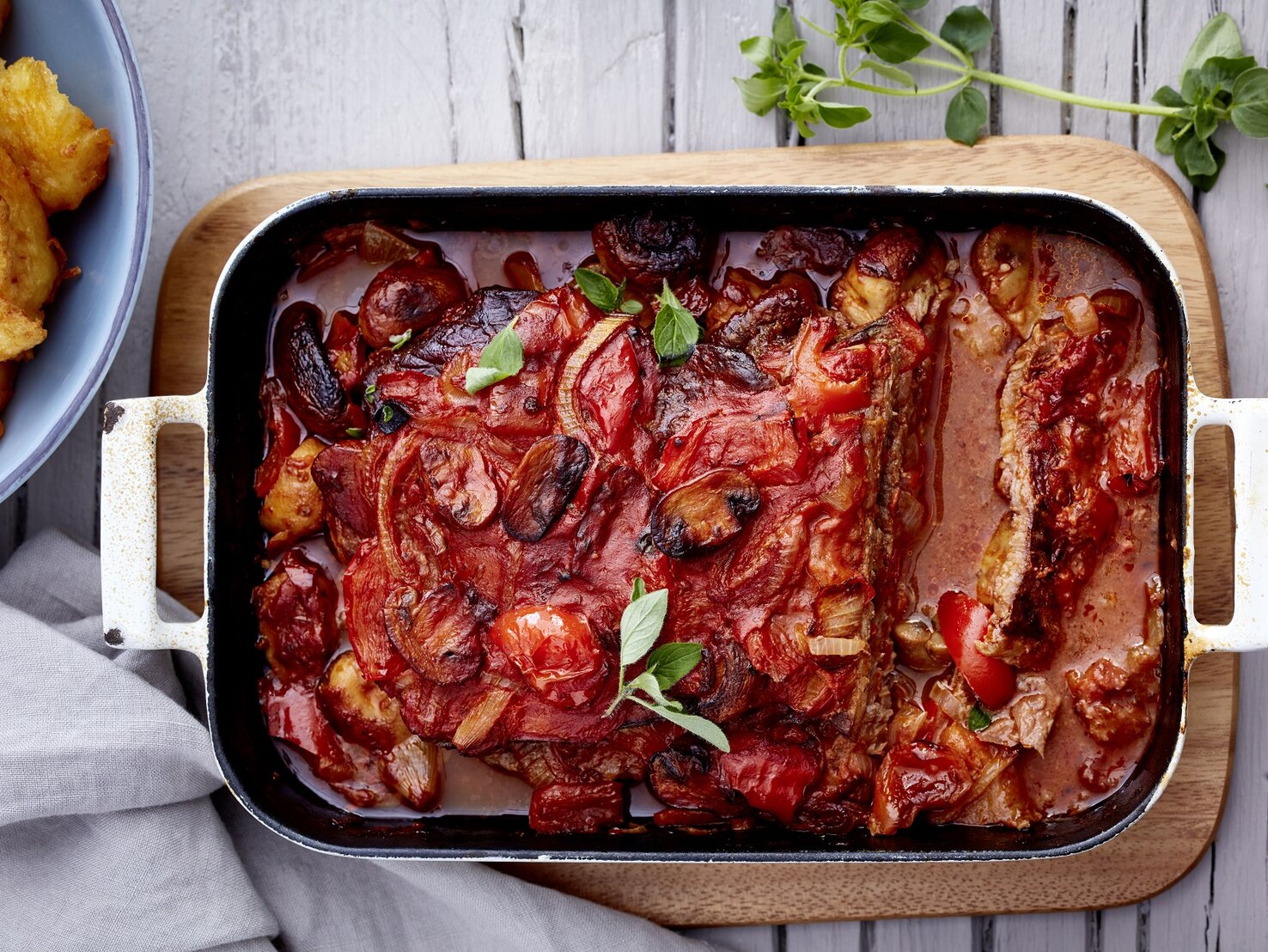 Rouladen-Auflauf: Rezept mit Knödelnocken