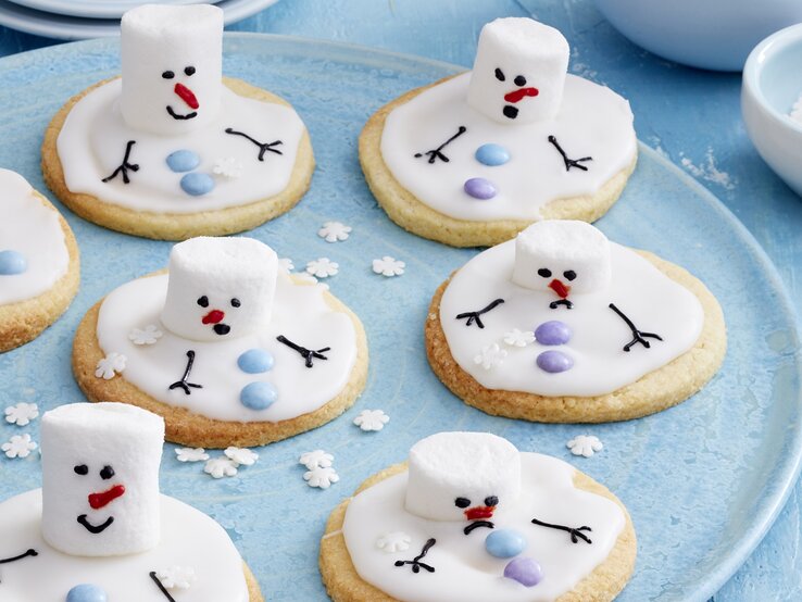 Plätzchen für Weihnachten: Schneemann-Kekse – die will jeder haben!