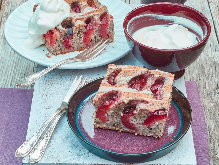 Der weltbeste Obstkuchen: Mohnkuchen mit Zwetschgen!
