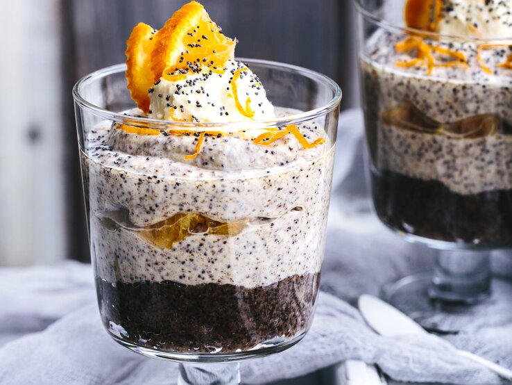 Schoko-Mandarinen-Schichtspeise