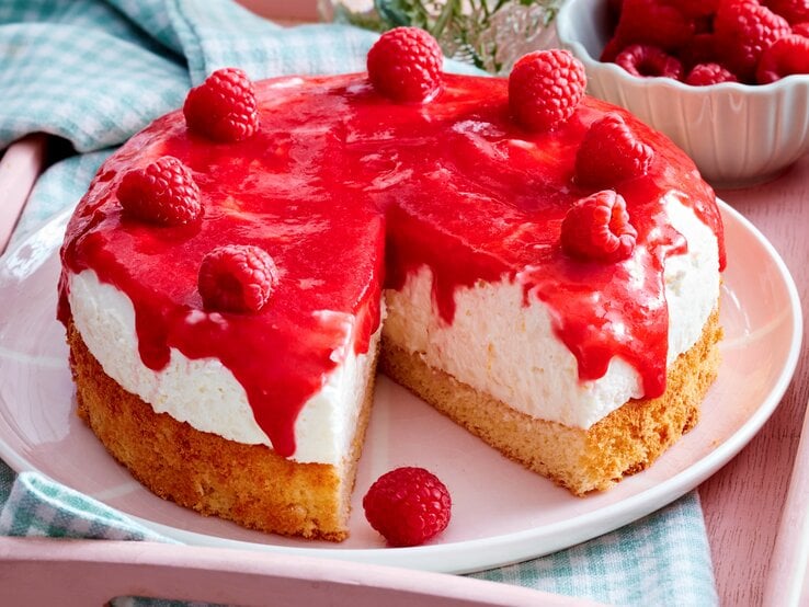 Milchreis-Himbeer-Torte
