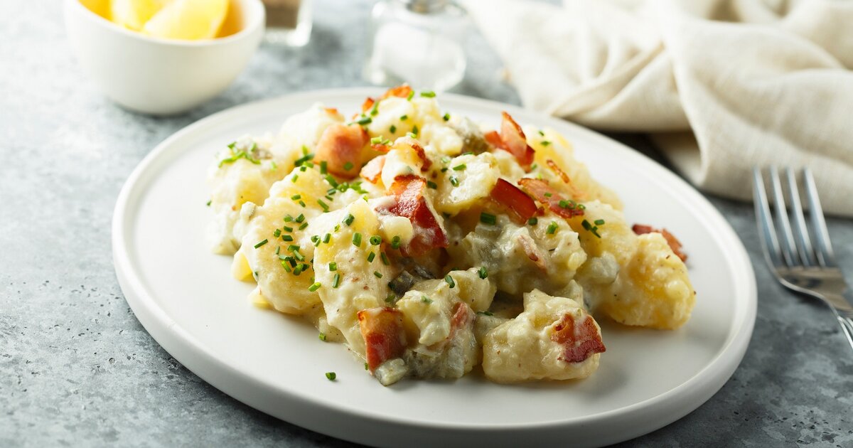 Kartoffelsalat mit Apfel und Speck – Hausmannskost neu gedacht