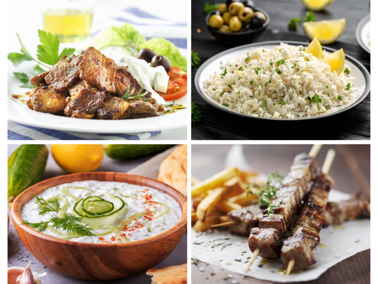 Collage griechische Küche