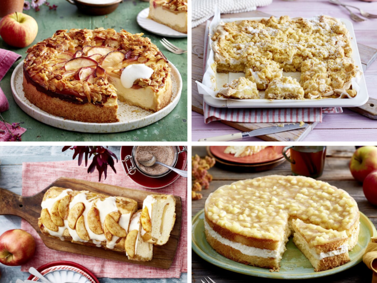 Collage Apfelkuchen