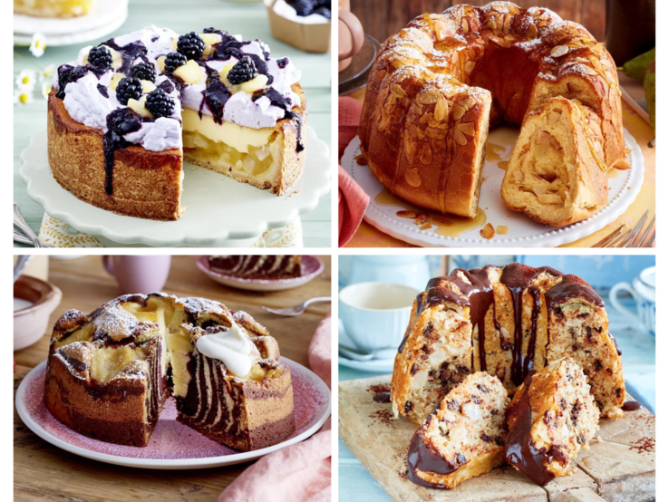 Collage Birnenkuchen