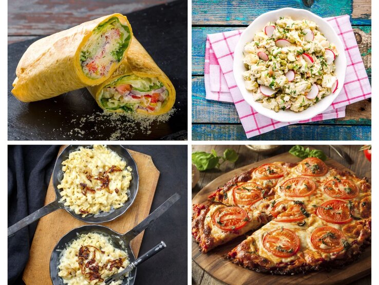 Lieblingsgerichte Low Carb Collage