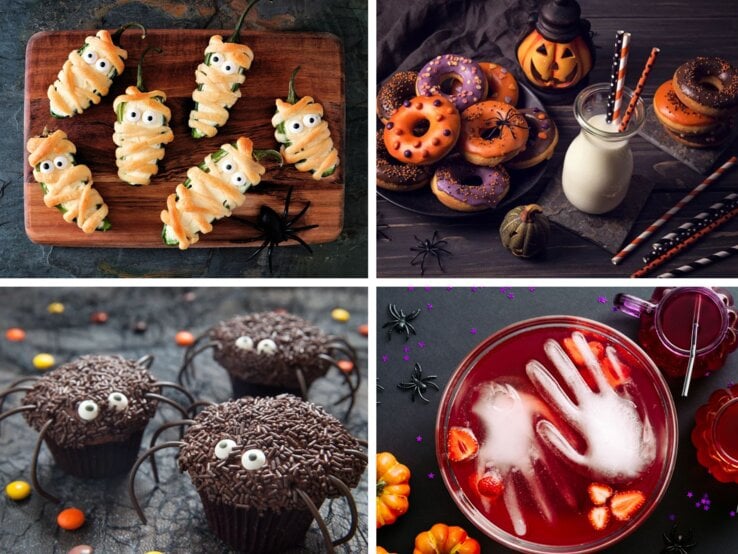 Collage Halloween-Rezepte Collage Halloween-Rezepte