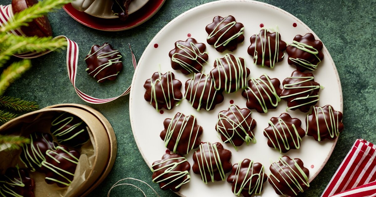 Schoko-Minz-Kekse: Leckeres Weihnachtsgebäck