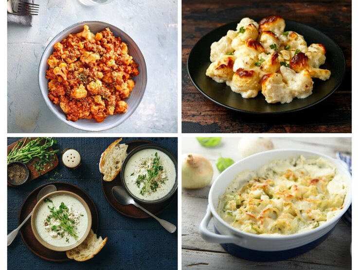 Collage Rezepte Low Carb Blumenkohl | © [M] Getty Images/Stockfood