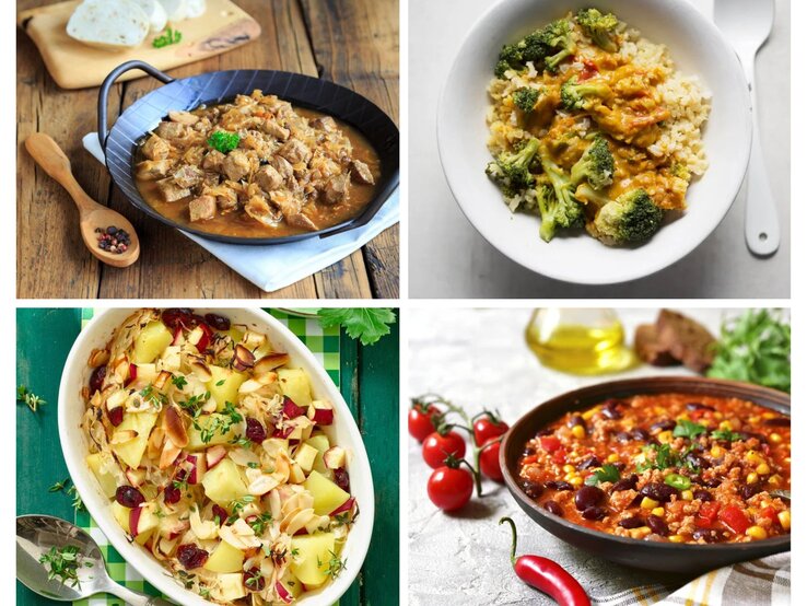 Collage Rezepte 400 Kalorien | © [M] iStock/Shutterstock/ Matthias Liebich