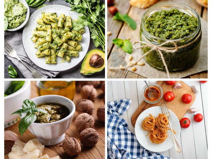 Pesto Collage | © [M] iStock/Shutterstock/adobestock