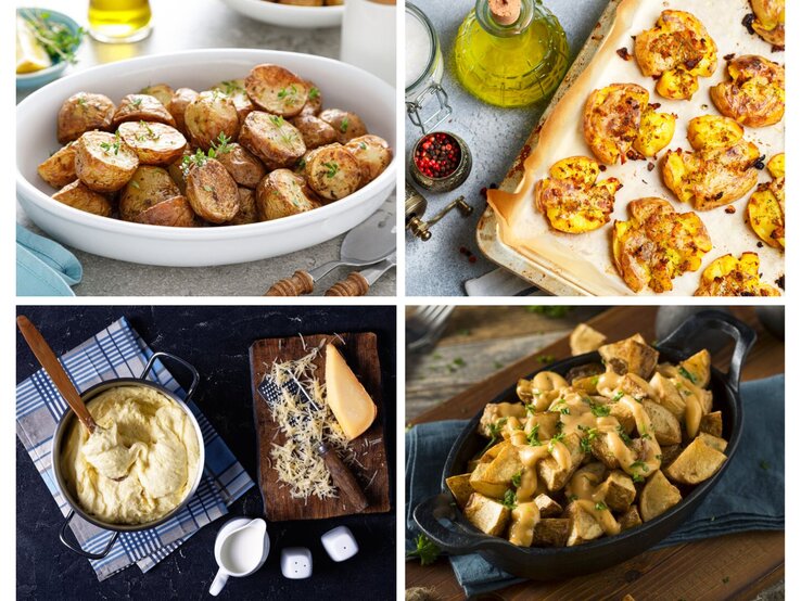 Collage kartoffel-Beilagen | © [M] Shutterstock/Getty Images/ iStock