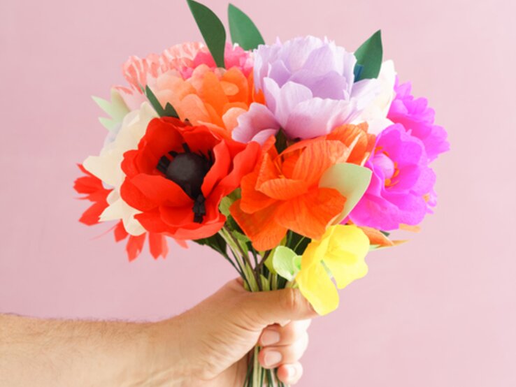 Papierblumenstrauß