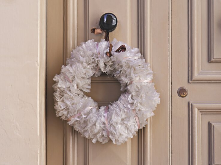 Kaffeefilter-Kranz basteln 