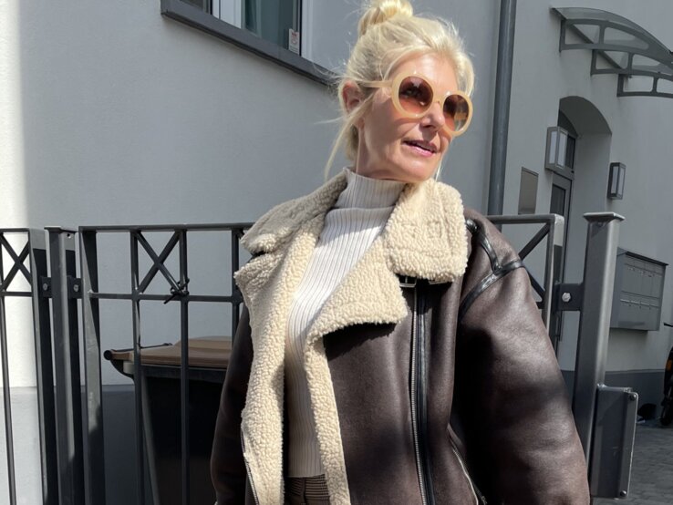 Renate Zott: Trend 7-Shearlingjacke