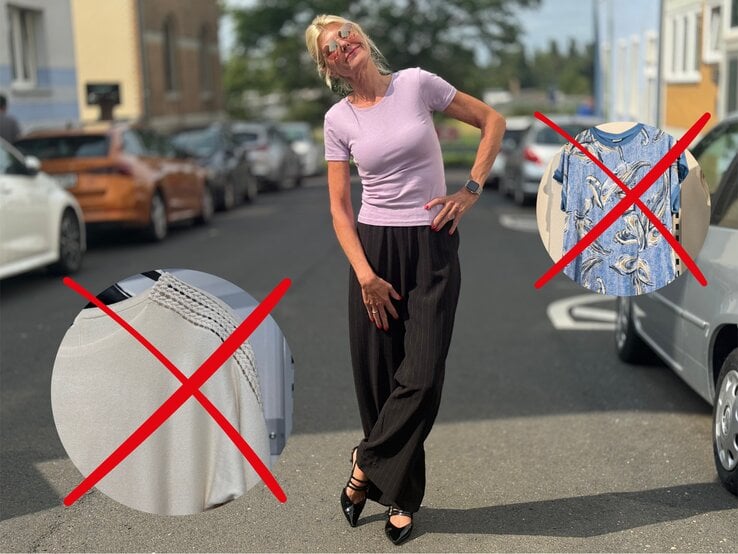 Zu sehen ist Renate Zott in einer schwarzen Hose und einem lila T-shirt, die in die Kamera lächelt. 