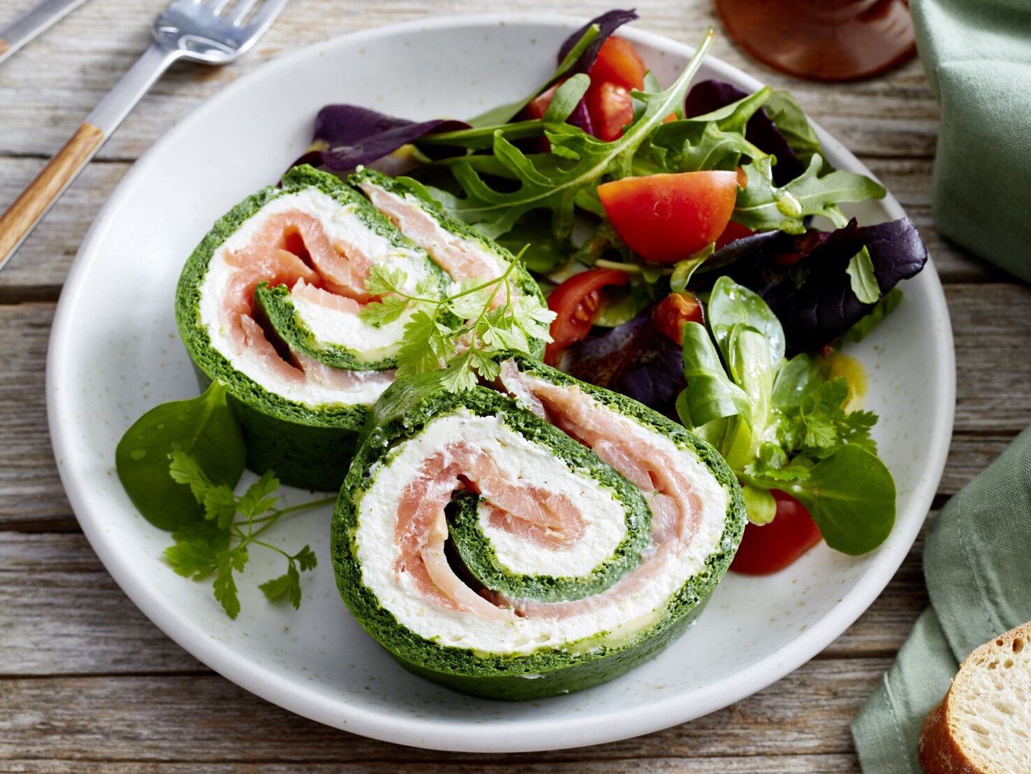 Spinat-Lachs-Roulade: Das grüne Wunder