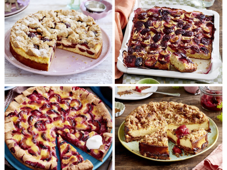 Collage Pflaumenkuchen